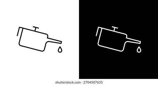 Oil can icon editable vector stroke for web designs