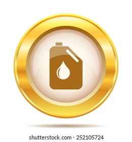 Oil can icon. Internet button on white background. EPS10 vector. 