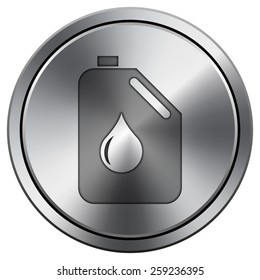 Oil can icon. Internet button on white background. EPS10 Vector. 