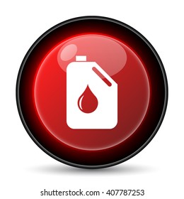 Oil can icon. Internet button on white background. EPS10 vector