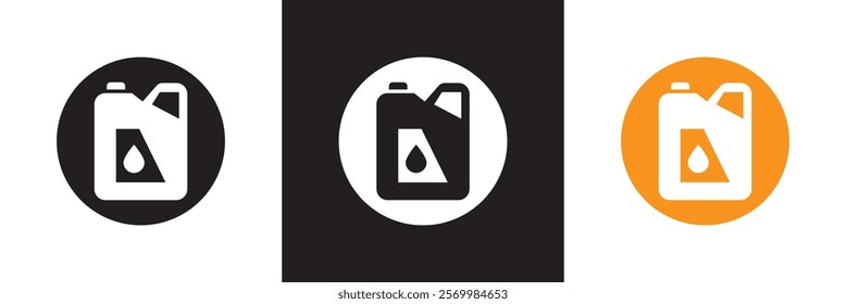 Oil can icon. isolated on white and black background. vector illustration. EPS 10