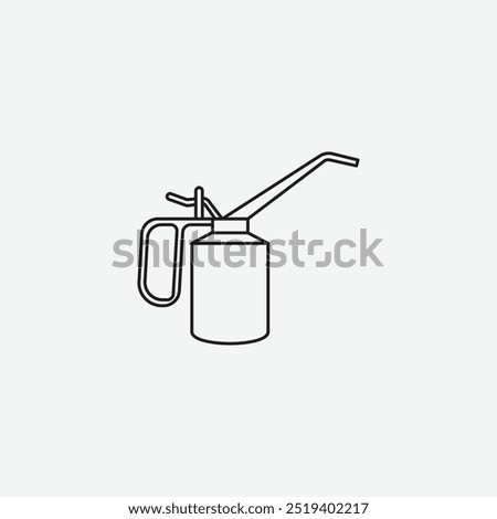 Oil can icon isolated on white background