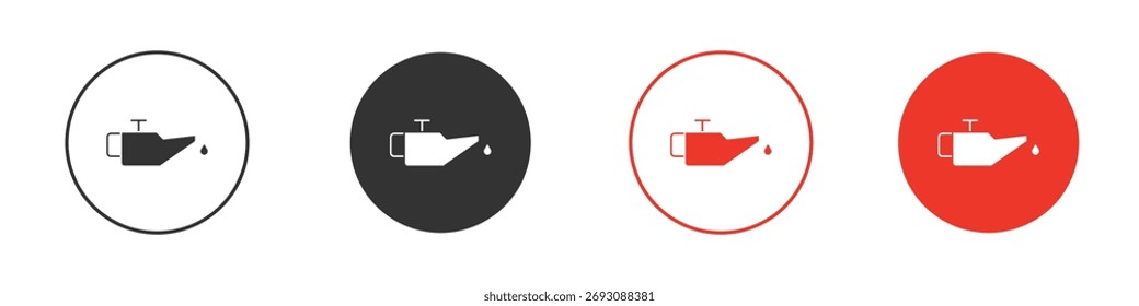 Oil can icon Logos. Flat Vector Icon Design Template