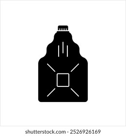 Oil Can Icon, Lubrication Oil Can Icon, Spout Oiler Can Vector Art Illustration