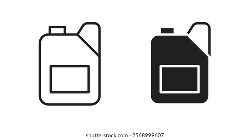 Oil can icon set vector graphics designs