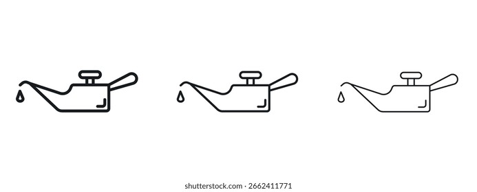Öldose Symbol einfache Liniendesign - Einfache Vektorgrafik