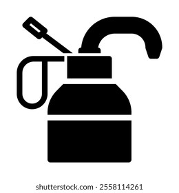 Oil can icon solid style transparent