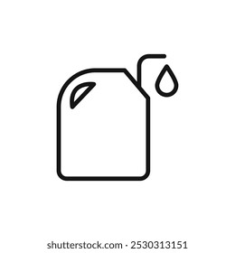 Öl-Dose-Symbol Dünne Linie Kunst einzeln