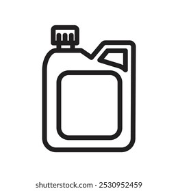 Oil can icon Thin line flat illustration