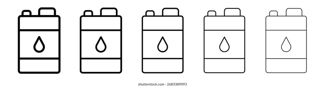 Ölkannen-Symbol Vektorkunst Illustration