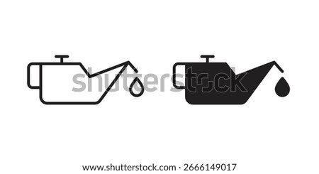 Oil can icon vector design element logo template