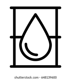 Oil Can Line Vector Icon