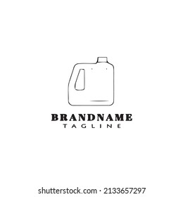 oil can logo cartoon icon design template black modern isolated vector