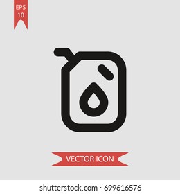 Oil can vector icon illustration symbol
