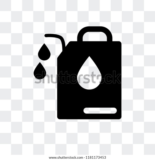 Oil Can vector icon isolated on transparent
background, Oil Can logo
concept