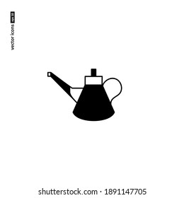 Oil can - vector icon on white background. Symbol for web, infographics, print design and mobile UX UI kit. Vector illustration, EPS10.