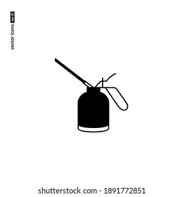 Aceite can - icono vector sobre fondo blanco. Símbolo de web, infografía, diseño de impresión y kit de interfaz de usuario de UX móvil. Ilustración del vector, EPS10.