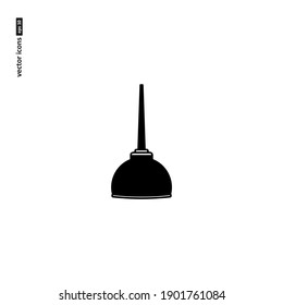 Oil can - vector icon on white background. Symbol for web, infographics, print design and mobile UX UI kit. Vector illustration, EPS10.