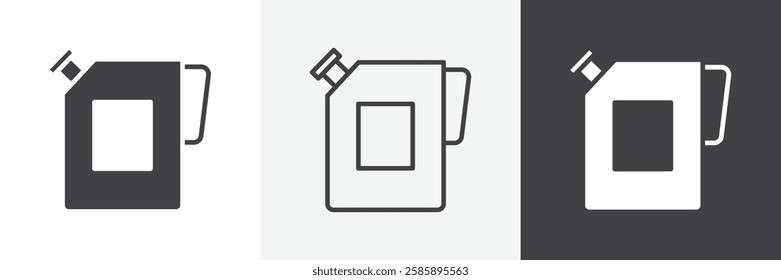 Oil can vector icons collection graphic designs for ui designs