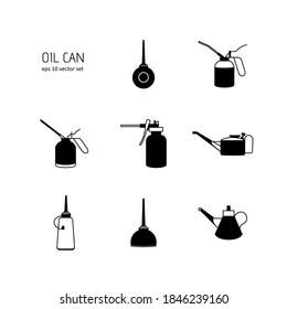 Öl kann - Vektorsymbole auf weißem Hintergrund. Symbol für Web-, Infografik-, Print-Design und mobiles UX/UI-Kit. Vektorgrafik, EPS10.