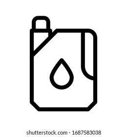 oil can vector thin line icon 