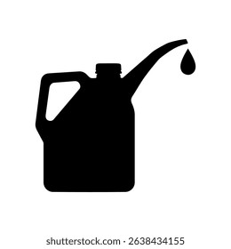 Oil cane silhouette icon vector flat design on white background