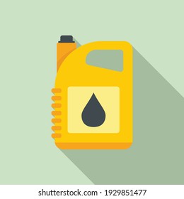 Oil canister icon. Flat illustration of oil canister vector icon for web design