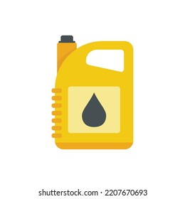 Oil canister icon. Flat illustration of oil canister vector icon isolated on white background