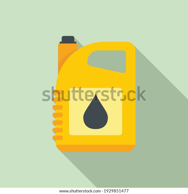 Oil canister icon. Flat illustration of oil\
canister vector icon for web\
design