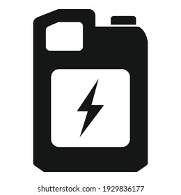 Oil canister icon. Simple illustration of oil canister vector icon for web design isolated on white background