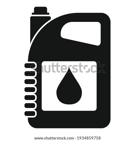 Oil canister icon. Simple illustration of oil canister vector icon for web design isolated on white background