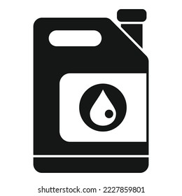 Icono del cartucho de aceite vector simple. Clima terrestre. Desastre del calentamiento