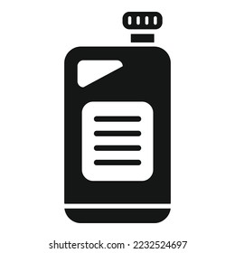 Icono del cartucho de aceite vector simple. Motor de auto. El motor puede