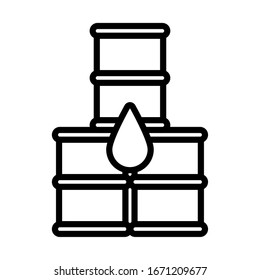oil canister , line style icon vector illustration design