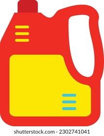 Icono vectorial del cartucho de aceite. Se puede usar para imprimir, móviles y aplicaciones web.