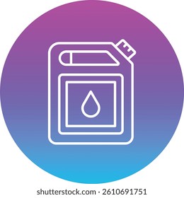 Oil Canister vector icon. Can be used for printing, mobile and web applications.