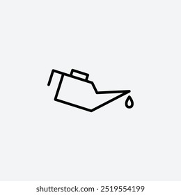 Oil canline vector icon. EPS 10