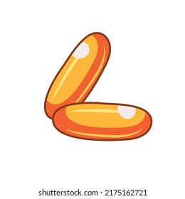 diseño vectorial de ilustración de cápsula de aceite