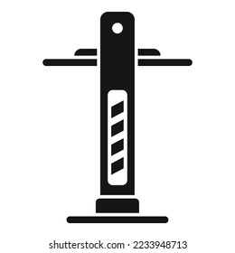 Oil car lift icon simple vector. Auto garage. Mechanic vehicle