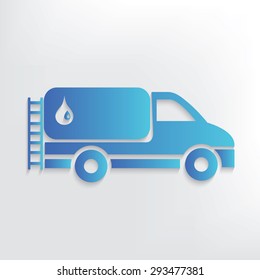 Oil car symbol design,clean vector