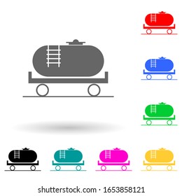 oil carriage multi color style icon. Simple glyph, flat vector of Oil icons for ui and ux, website or mobile application