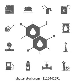 oil cells icon. Detailed set of Oil icons. Premium quality graphic design sign. One of the collection icons for websites, web design, mobile app