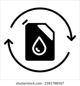 Oil Change Icon Element For Design