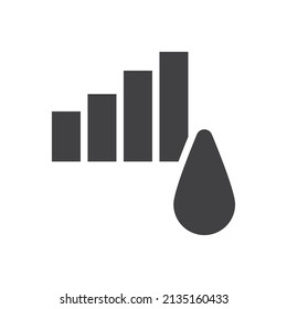 oil chart icon - oil report icon