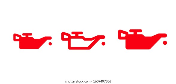 Oil check sign vector icon