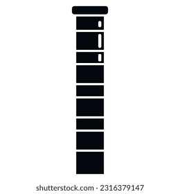 Oil chimney icon simple vector. Smoke factory. Stack home