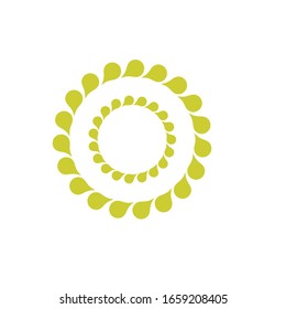 Oil circle logo vector modern template