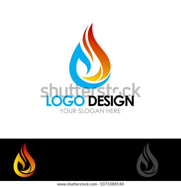 Oil Company Logo Design Template Vector Stock Vector (Royalty Free ...