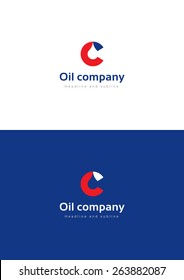Oil Company Logo Teamplate.