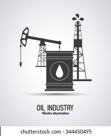 Oil concept with industry icons design, vector illustration 10 eps graphic.
